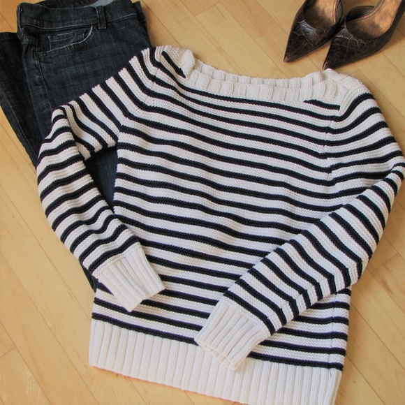 Talbots Sweaters - Talbots boatneck striped sweater